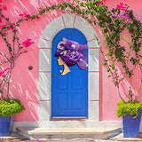 zessisy Great Mother and Child Wreath DIY Template, DIY Wooden Pendant, African Girl Art Image DIY Wooden Template for Crafts, Wreath for Front Door, zessisy