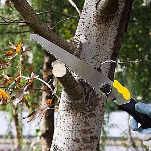 BOSI TOOLS 8 Inch Folding Saw SK5 Blade Heavy Duty Portable Foldable Hand Pruning Saw Handsaw with Triple-bevel Razor Teeth for Camping Pruning - WoodArtSupply