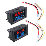 HiLetgo 2pcs 0.28" Digital Voltmeter Ammeter DC 100V 10A Amp Voltage Current Meter Tester 0.28 Inch 3 Bits Blue + Red Dual LED Display Panel with HiLetgo