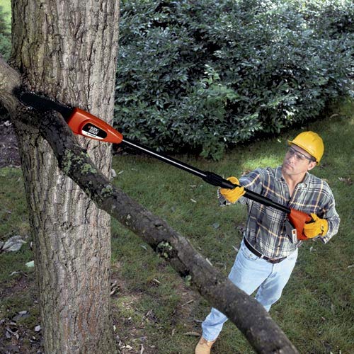 BLACK+DECKER 20V Max Pole Saw for Tree Trimming, Cordless, with Extension up to 14 ft., Bare Tool Only (LPP120B) BLACK+DECKER
