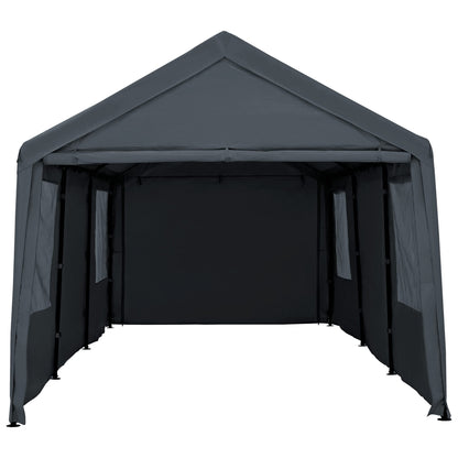 NOWENSOL Carport Canopy 10x20ft Heavy Duty with Removable Sidewalls & Doors, Portable Car Port Garage Shelter for Boat, Party, Outdoor Camping Tent,