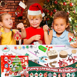 GuassLee DIY Christmas Tree Ornaments Set - Wooden Unfinished Christmas Crafts with Crystal Christmas Patterns for Kids Crafting Painting Christmas GuassLee