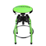 WORKPRO Garage Bar Stool, Heavy Duty Adjustable Hydraulic Shop Stool, 29in to 33. 86in, 330-Pound Capacity, Green WORKPRO