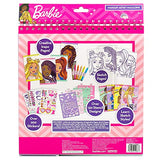 Horizon Group USA Barbie Makeup Artist Magazine, Create Your Own Hair & Makeup Looks Using 130+ Stencils, 180+ Stickers, Crayons, Pretend Makeup & Horizon Group USA