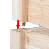 Yaheetech 3 Tier 47 x 47 x 22in Raised Garden Bed Horticulture Outdoor Elevated Flower Box Tiered Garden Bed Wooden Vegetables Growing Planter for Yaheetech