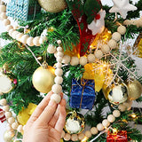 Round Wood Beads 20 mm Unfinished Spacer Beads Natural Craft Loose Beads for DIY Art Supplies Bracelet Hand-Made 100 Pack…… Hadoife