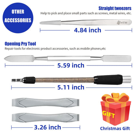 HengTianMei 128 in 1 Precision Screwdriver Set Professional Magnetic Repair Tool Kit for Computer, Laptop, Xbox, Macbook, Game Console (H1128) HengTianMei