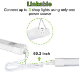 Hykolity 4FT 120W LED Shop Light Linkable, 13000lm(400w Equivalent), 5000K Utility Shop Lights for Garages, Workshops, Basements, Hanging or Hykolity