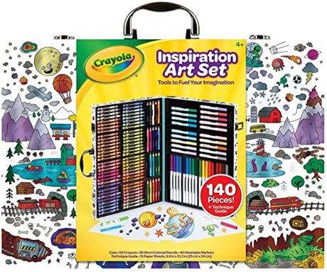Crayola Inspiration Art Case, Art Set, Gifts for Kids, Age 4, 5, 6, 7 (Styles May Vary), includes 64 Crayons, 20 Short Colored Pencils, 40 Washable Crayola