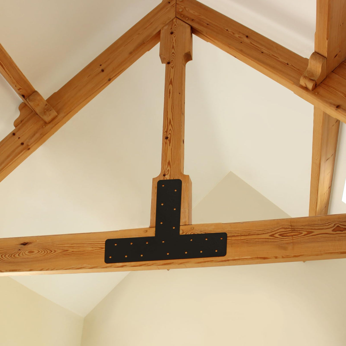 XIHUWZ 4 Pcs T Post Bracket,13"x3"T Flat Mending Plate Joining Brackets, Connecting Brackets, T Shape Strap Plate Fit 4x4,6x6 for Repair XIHUWZ