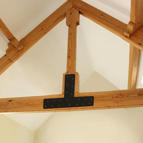 XIHUWZ 4 Pcs T Post Bracket,13"x3"T Flat Mending Plate Joining Brackets, Connecting Brackets, T Shape Strap Plate Fit 4x4,6x6 for Repair XIHUWZ