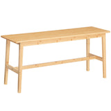 HOOBRO Bamboo Dining Bench, Table Bench, Entryway Bench, Kitchen Bench, Shoe Changing Bench, for Kitchen, Dining Room, Living Room, Bedroom, Easy to HOOBRO