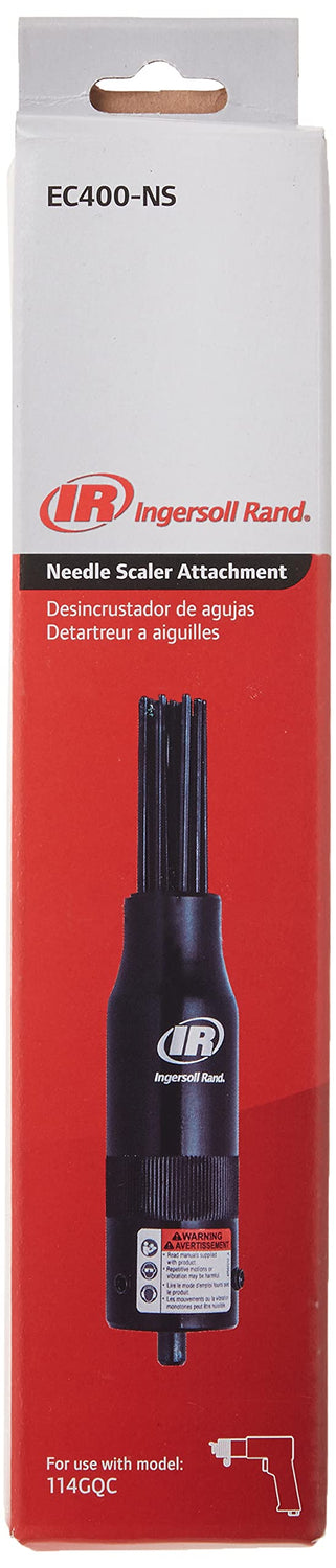 Ingersoll Rand EC400-NS Edge Series Needle Scaler Attachment, Screw On for Use w/ 114GQC Air Hammer (0.401 Diameter Barrel), Paint, Rust, Dirt and Ingersoll Rand