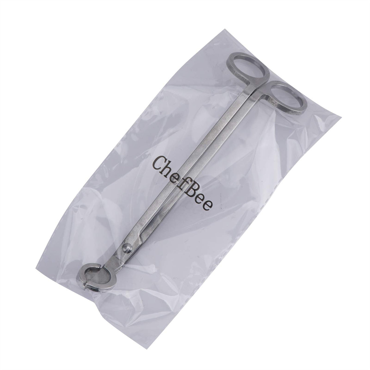 CHEFBEE Candle Wick Trimmer, Polished Stainless Steel Wick Clipper Cutter, Scissors, Reaches Deep Into Candles to Cut Spent Wicks, Allow Cleaner Burn CHEFBEE