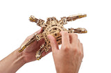 UGEARS Hexapod Explorer 3D Puzzle - Mechanical Spider Robot with Powerful Spring Motor - 3D Wooden Puzzles for Adults and Kids 3D Puzzles Wooden UGEARS