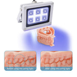 3D Printer UV Resin Curing Light with Solar Turntable 360°Rotating Stand for SLA DLP LCD 3D Printer Solidify Photosensitive Resin 405nm UV Resin Comgrow