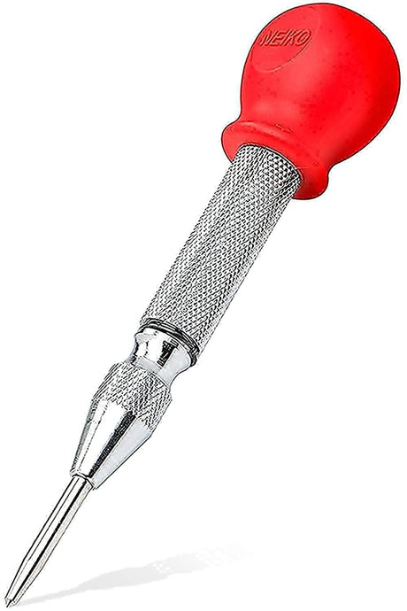 NEIKO 02638A 5-Inch Automatic Center Punch for Metal, Adjustable Impact Spring Loaded Center Punch Tool, Spring Punch, Center Punch Spring Loaded, Neiko