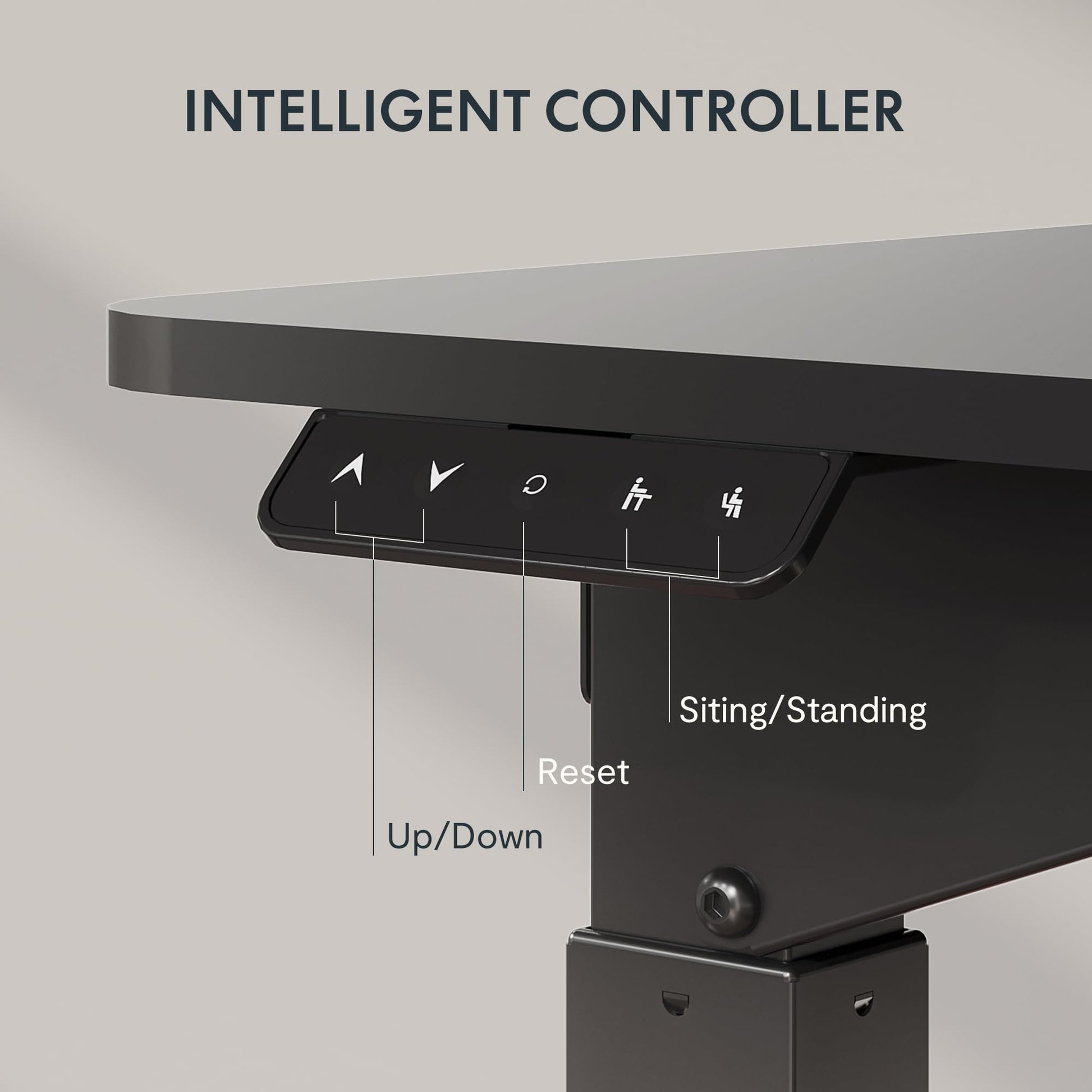 SANODESK L Shaped Standing Desk with Dual Motor 4-Leg Lift, Electric Height Adjustable Desk with Memory Presets for Home Office(63x43 Joint - WoodArtSupply