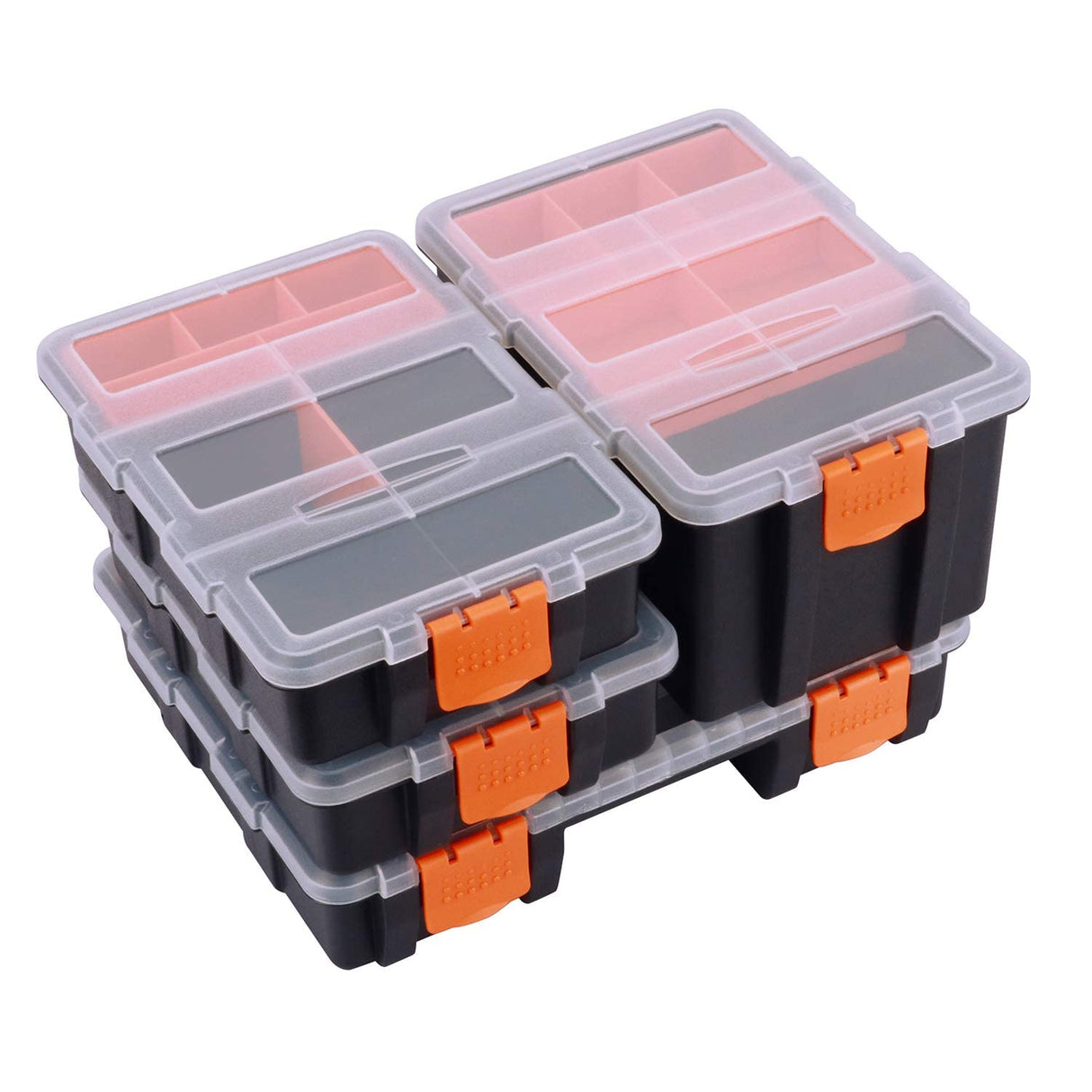 Makitoyo MP009 Hardware & Parts Organizers Versatile and Durable Storage Toolbox, 4PCS Set Makitoyo