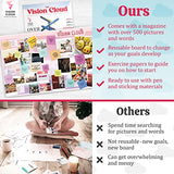 Vision Board Magazine Kit – Adult Mood Board & Scrapbook Supplies Kit - Over 500 Beautiful Pictures & Motivating Words – Includes Planner Activities The Vision Cloud