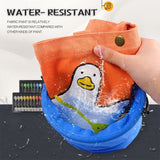 Colorful Acrylic Painting Kit - Paint Supplies Set with 24 Colors, 30 Brushes, 5 Canvases, 1 Pad, 2 Palette, 2 Sponge & 1 Wood Easel - Art Acrylic Colorful