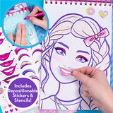 Horizon Group USA Barbie Makeup Artist Magazine, Create Your Own Hair & Makeup Looks Using 130+ Stencils, 180+ Stickers, Crayons, Pretend Makeup & Horizon Group USA