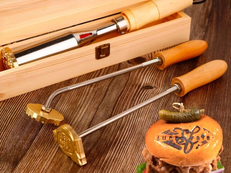 Personalized Brass Branding Iron Stamp for Food, Cakes, and Crafts TPFOON