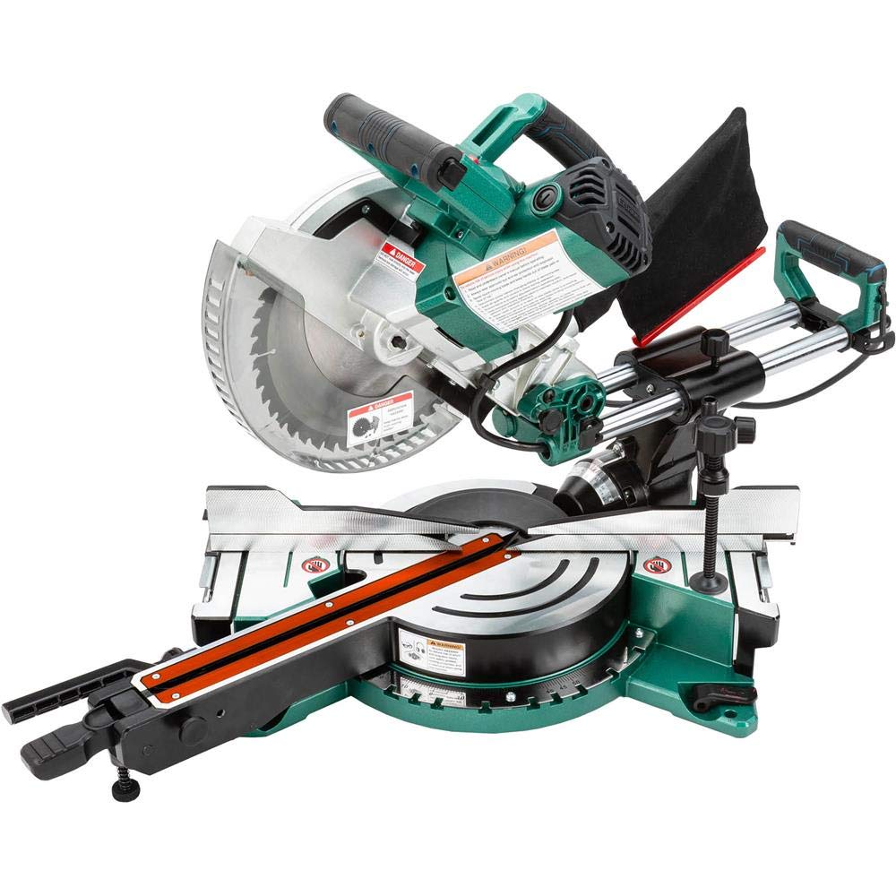 Grizzly PRO T31634-10" Double-Bevel Sliding Compound Miter Saw - WoodArtSupply