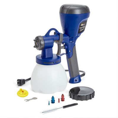 HomeRight C800971.A Super Finish Max, Includes 3 Brass Spray Tips, 3 Spray Patterns, Easy to Clean HVLP Paint Sprayer, Great for Furniture, Cabinets,