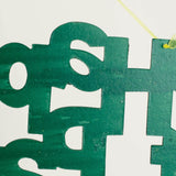 Factory Direct Craft Green Glittery Happy St Pat's Day Sign for Decorating, Parties, and Crafting 18-1/4"W x 14-1/2"H Factory Direct Craft