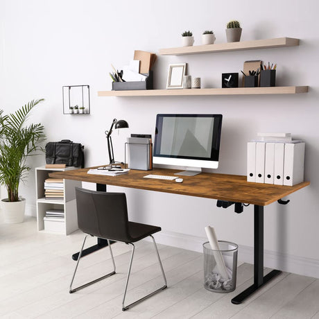 Lifetime Home Height Adjustable 48" Electric Standing Desk - Upgraded Ultra Durable Home Office Large Rectangular Computer or Laptop Sit Stand Lifetime Home