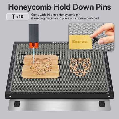 Dofiki Honeycomb Laser Bed 235mm x 235mm Laser Honeycomb Cutting Bed, 9.25” x 9.25” Small Metal Honeycomb Table Compatible with Ender 3 Ender 3 V2 - WoodArtSupply