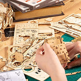 ROKR 3D Wooden Puzzle-Mechanical Car Model-Self Building Vehicle Kits-Brain Teaser Toys-Best Gift for Adults and Kids on Birthday/Christmas Day ROKR