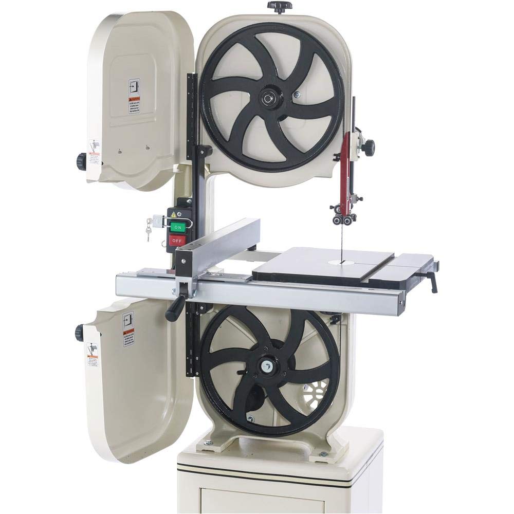 Shop Fox W1706 14" Bandsaw with Cast Iron Wheels & Deluxe Aluminum Fence Shop Fox