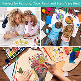 24 Inch Round Wood Circles Unfinished Round Wood Cutouts for Crafts, Door Hanger Painting and Wood Burning (2 Pieces) Jetec