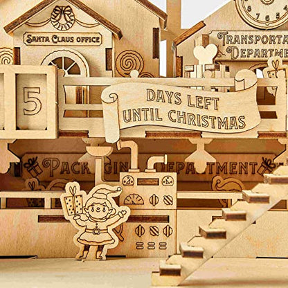 bennama 3D Wooden Puzzles Santa's Factory Model Kits, Brainteaser and Puzzle for Christmas/Birthday,Gifts for Adults and Teens to Build Combination - WoodArtSupply