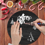 Black Blank Unfinished Wooden Circle Sign Round Hanging Decorative Wood Plaque Wooden Sign with Ropes for DIY Crafts, Door Hanger, Sign, Wood Buring, clothmile