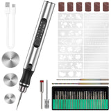 Defabee Engraving Pen with 34Bits, Portable Engraving Pen Electric Cordless Rotary Tools, Professional Engraver Tool for Metal to Wooden, Glass, Defabee