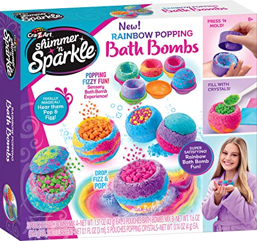 Shimmer ‘n Sparkle Rainbow Popping Bath Bombs Cra-Z-Art