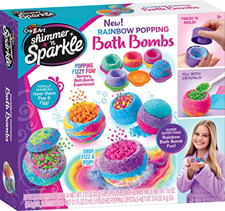 Shimmer ‘n Sparkle Rainbow Popping Bath Bombs Cra-Z-Art