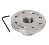 VINWOX 3" Wood Lathe Steel Faceplate, 1”x8TPI Spindle Thread Woodworking Machine Chuck Face Plate VINWOX