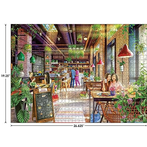 Cra-Z-Art - RoseArt - My Happy Place - Neighborhood Cafe - 750 Piece Jigsaw Puzzle - WoodArtSupply