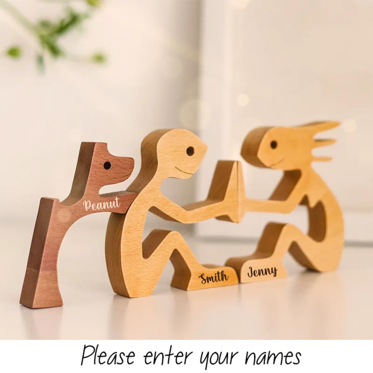 Pawfect House Wooden Sculpture, Dog Statues Home Decor, Statue Home Decorations, Wooden Decor, Table Decor Wooden Pet Carvings, Dog Memory Gifts, Pawfect House