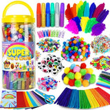 FUNZBO Arts and Crafts Supplies for Kids - Kids Craft Kit with Art Supplies & Craft Supplies, Preschool Learning Activities, School Art Project, DIY FUNZBO