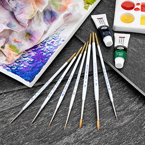 Royal Gold Royal & Langnickel Detail Artist Brush Set, 7pc - WoodArtSupply