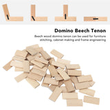 50PCS Domino Tenon Wood Domino Tenon Beech Cabinet Making And Frame Engineering, Domino Tenon For Beech Wood For Furniture Sewing, 6X20X40mm FTVOGUE