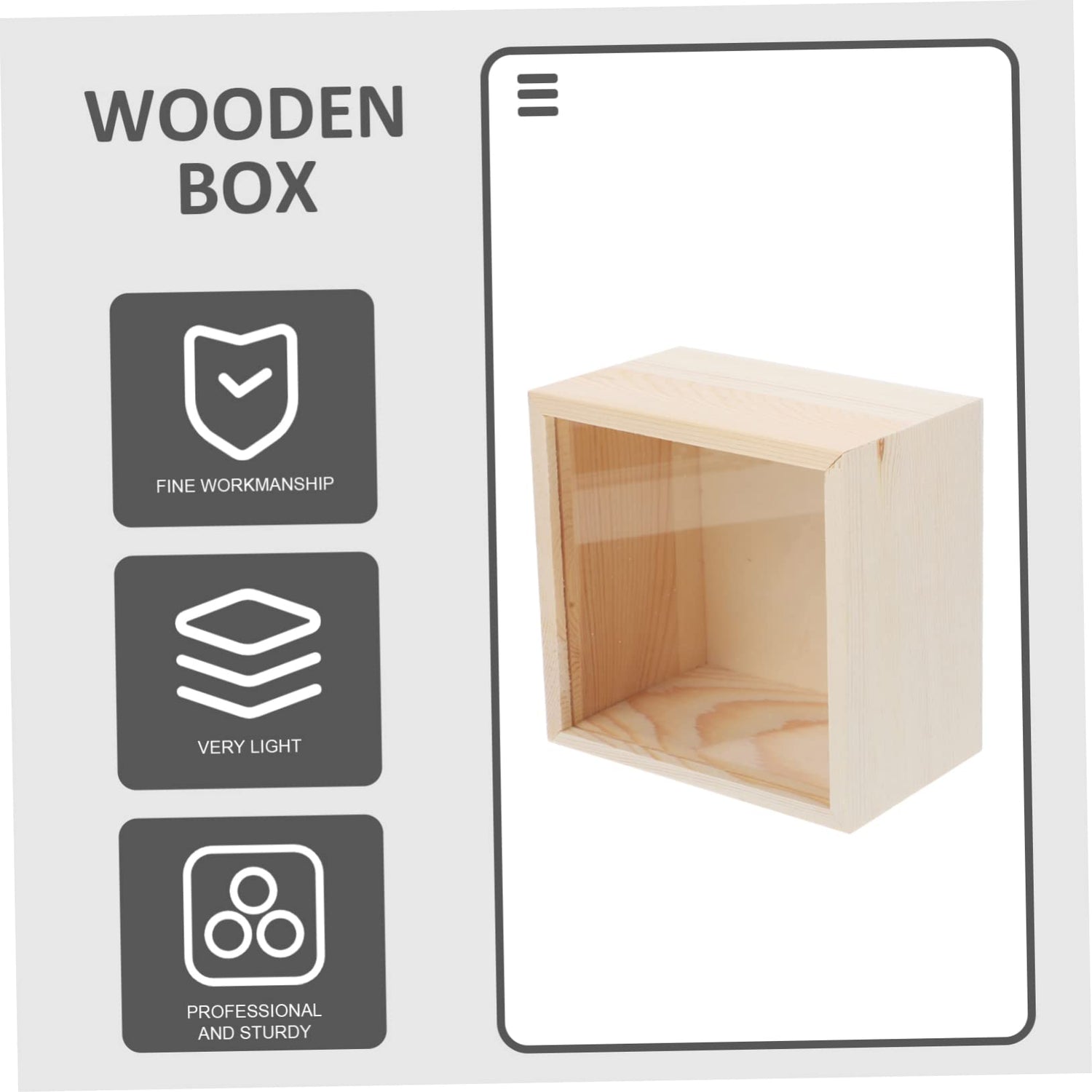 Anneome Box Storage Wooden Box Decorative Treasure Chest Gift Packing Piggy Bank for Adults Tray Decorations Adult Piggy Bank Clear Lid Wood Jewelry Anneome