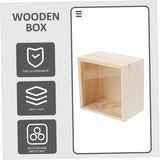 Anneome Box Storage Wooden Box Decorative Treasure Chest Gift Packing Piggy Bank for Adults Tray Decorations Adult Piggy Bank Clear Lid Wood Jewelry Anneome