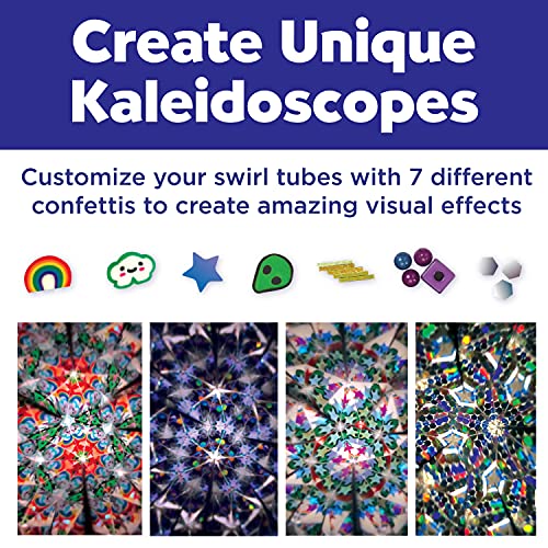Creativity for Kids Magic Swirl Kaleidoscope Kit - Make Your Own Kaleidoscope for Kids, STEM Toys, Medium Creativity for Kids