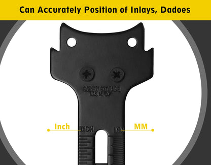 Router Edge Guide for Fixed Base Compact Router (DNP618), Straight Edge Guide for Quickly Attached to Router Fixed Base - WoodArtSupply